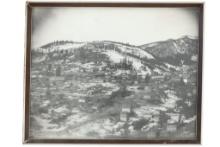 Original Framed Photo of Castle, Montana c. 1889