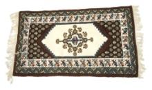 Tunisian Zarbia Hand Woven Runner Rug Ca. 1980s