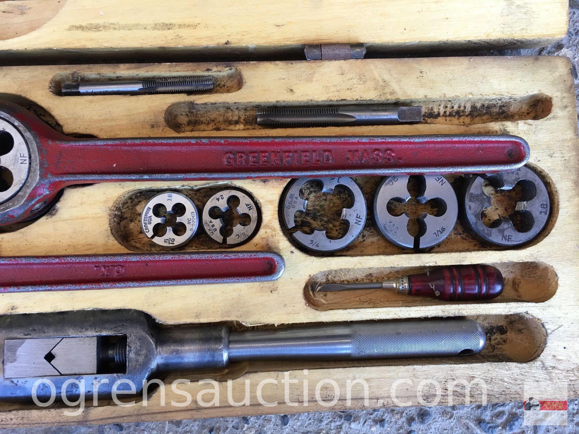 Tools - Vintage Tap & Die set, Greenfield, O.K. Round Die