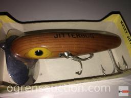 Fishing - Lures - 3 Fred Arbogast Musky Jitterbug, new in box