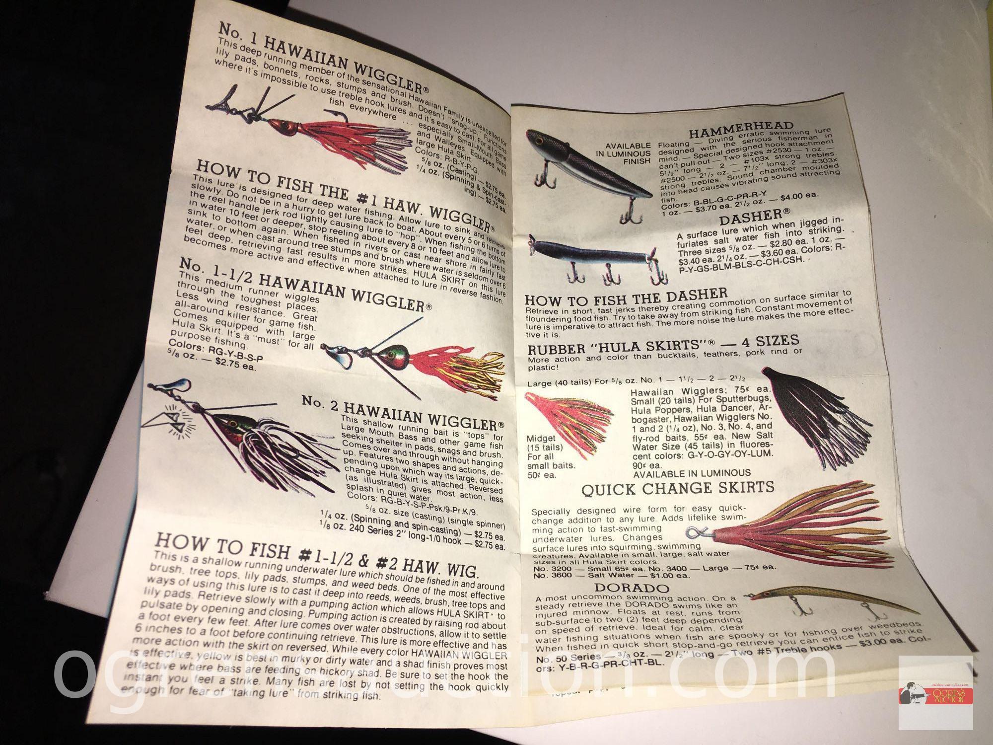 Fishing - Lures - 3 Fred Arbogast Musky Jitterbug, new in box