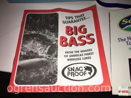 Fishing - Lures - 2 frog lures w/ paperwork in box and "Snag proof" decal