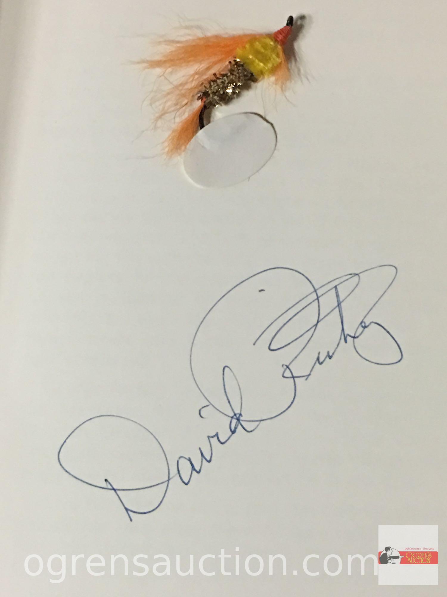 Books - Fishing - signed & #466/900 w/real fly by David Richey, 1979 Great Lakes Steelhead Flies