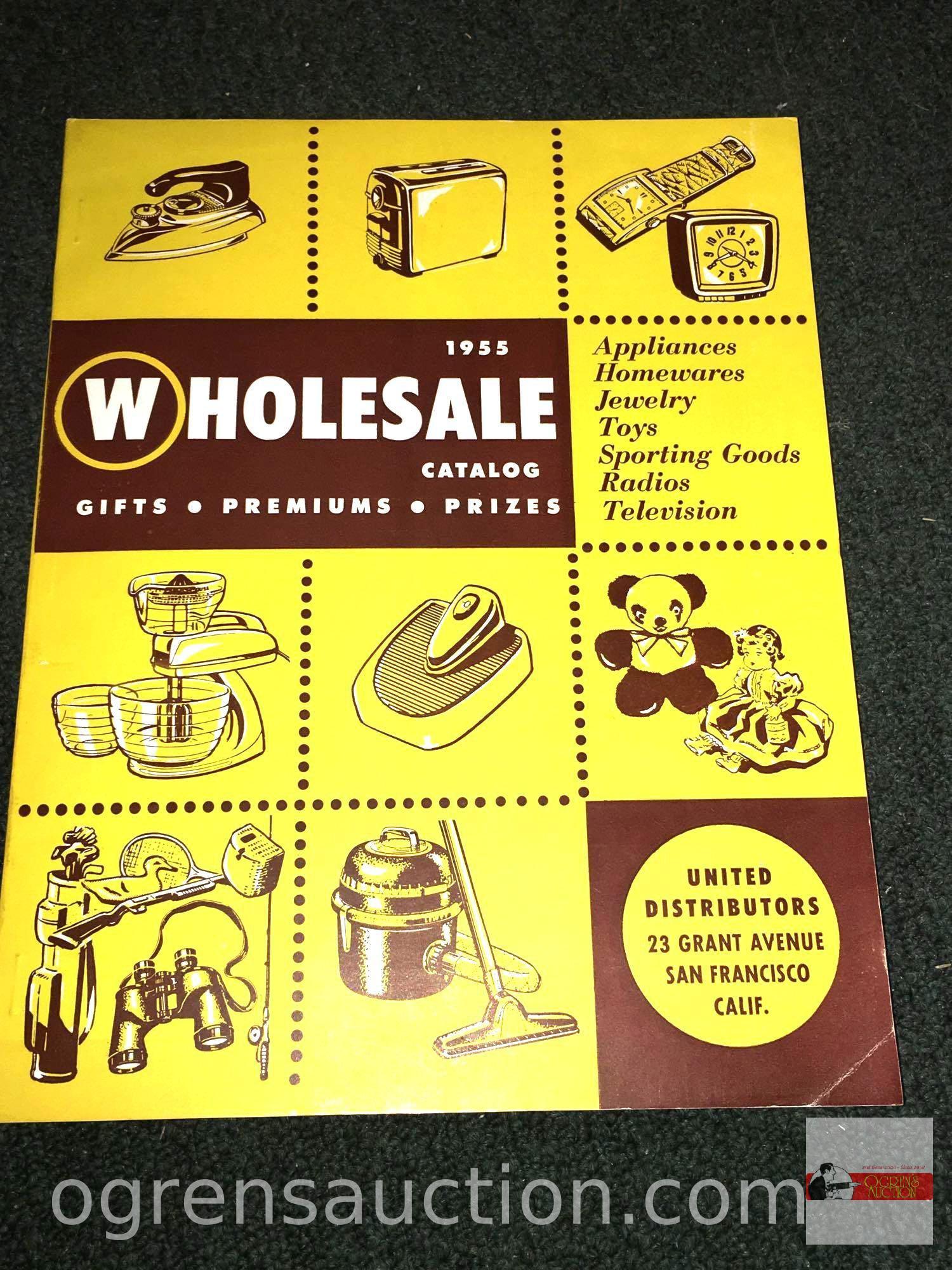 Books - 4 catalogs - 2-1950 Hobbies, 1955 Wholesale Catalog & 1952 Antique Journal