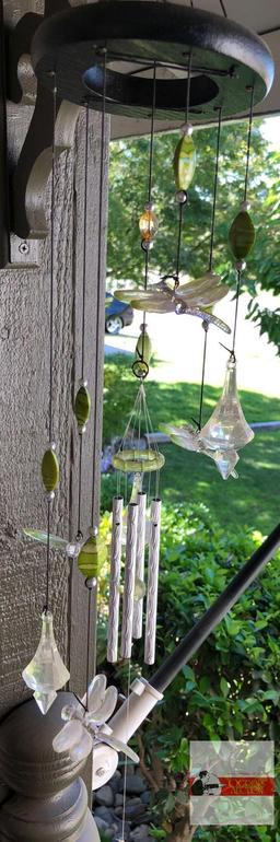 Yard & Garden - Wind chime, dragonflies, 29"hx5"w