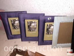 Pictures Frames - wooden & material framed, 7, 4x6 and 5x7