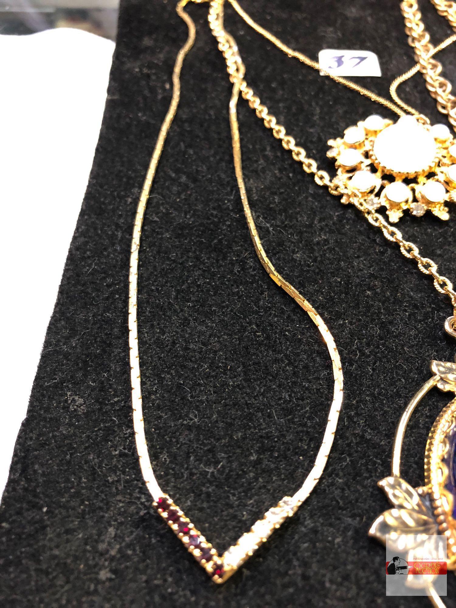 Jewelry - 4 Necklaces, lg. pendants