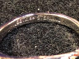 Jewelry - rings, 2, 1 marked sterling w/turquoise stone and 1 empty setting