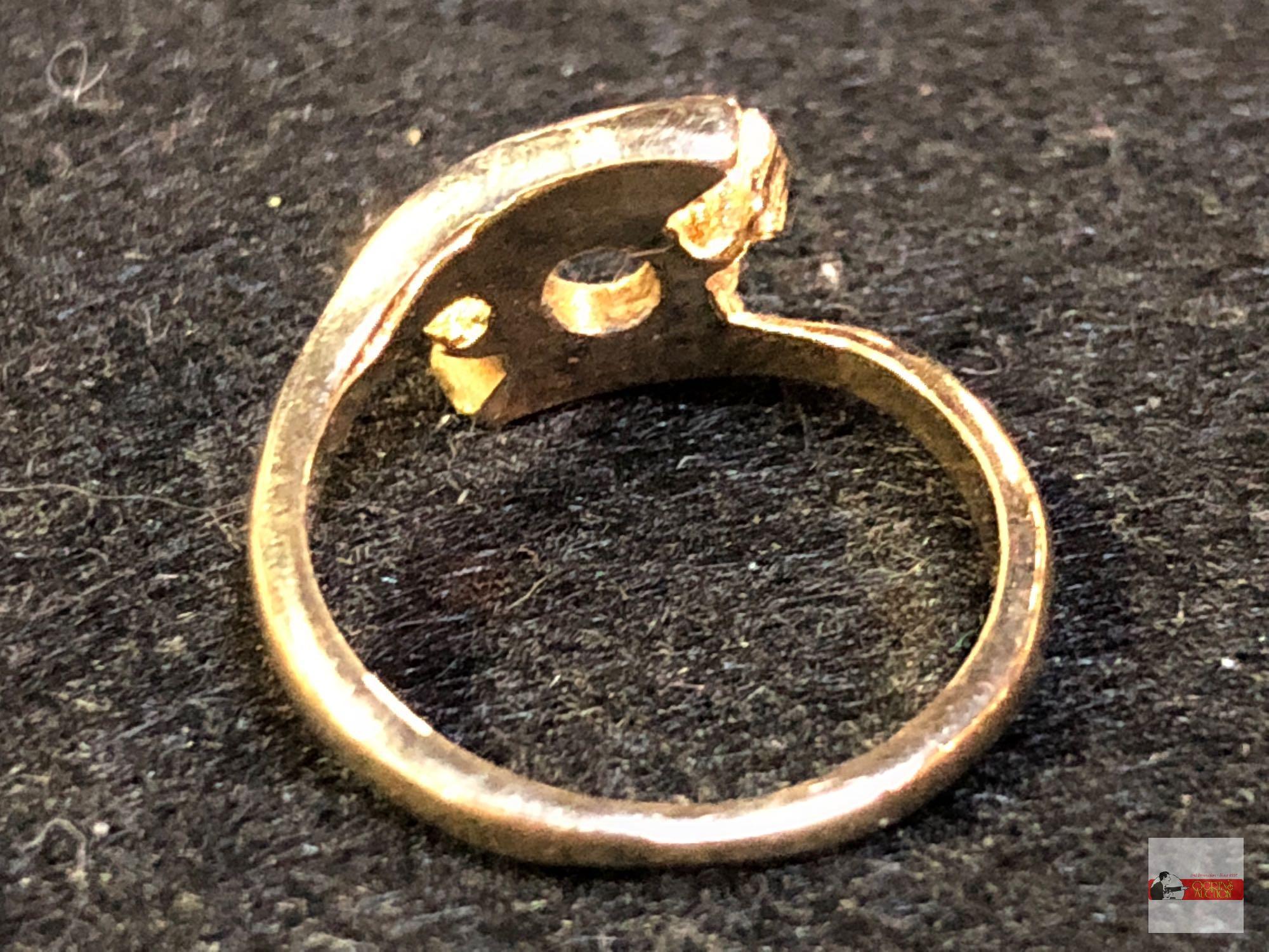 Jewelry - rings, 2, 1 marked sterling w/turquoise stone and 1 empty setting