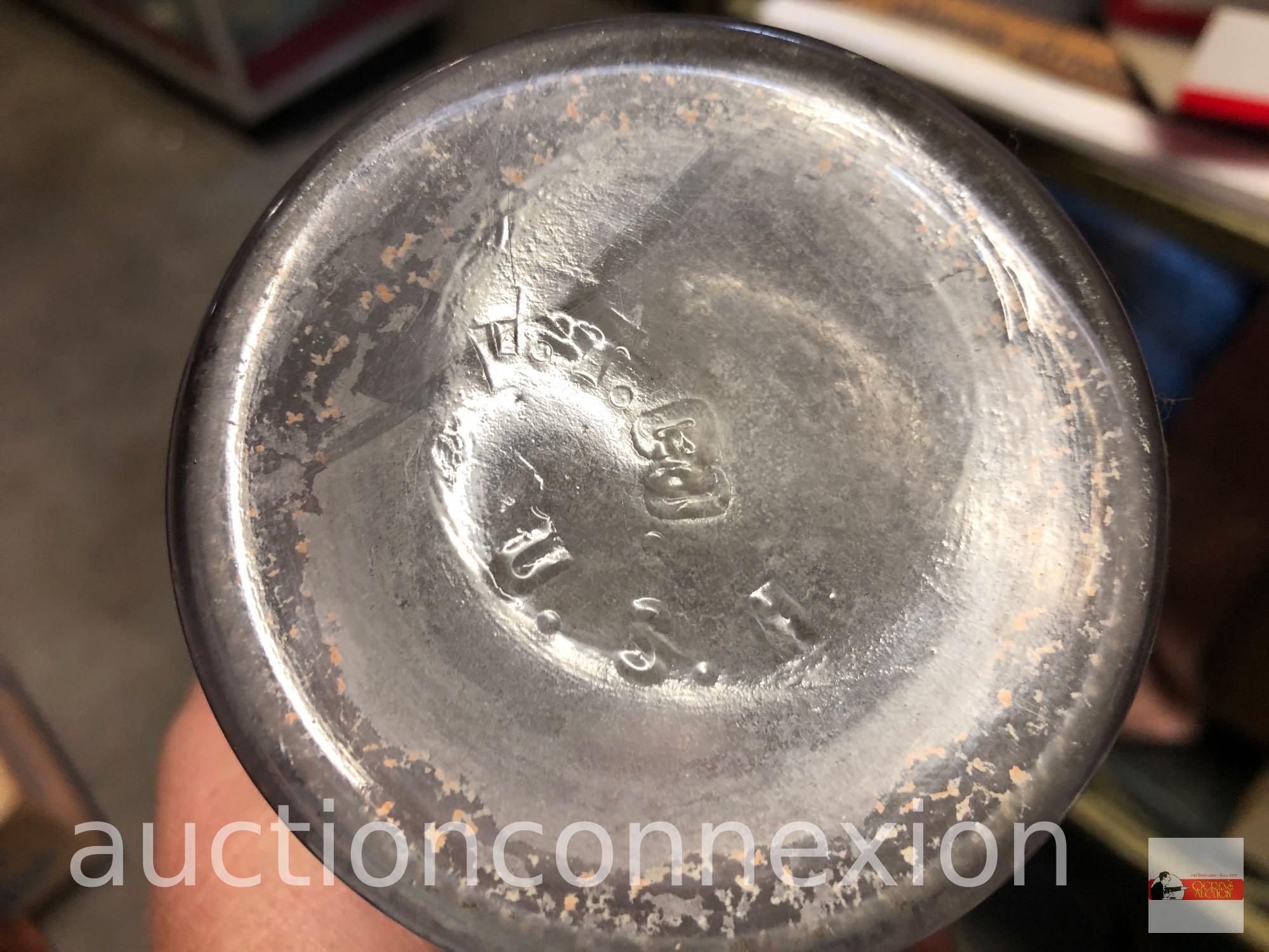 Bottle - vintage Acid Nitrate HNO3 bottle with lid