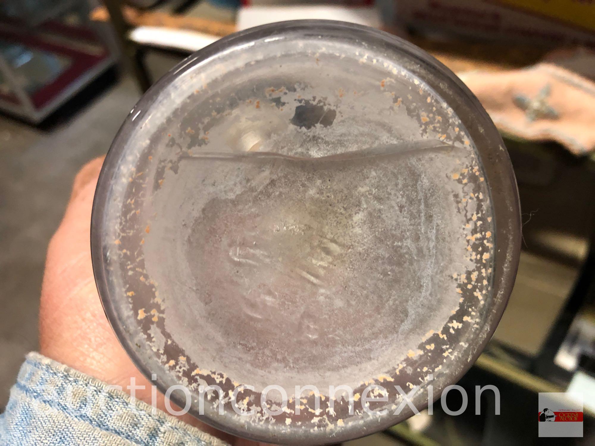 Bottle - vintage Acid Nitrate HNO3 bottle with lid