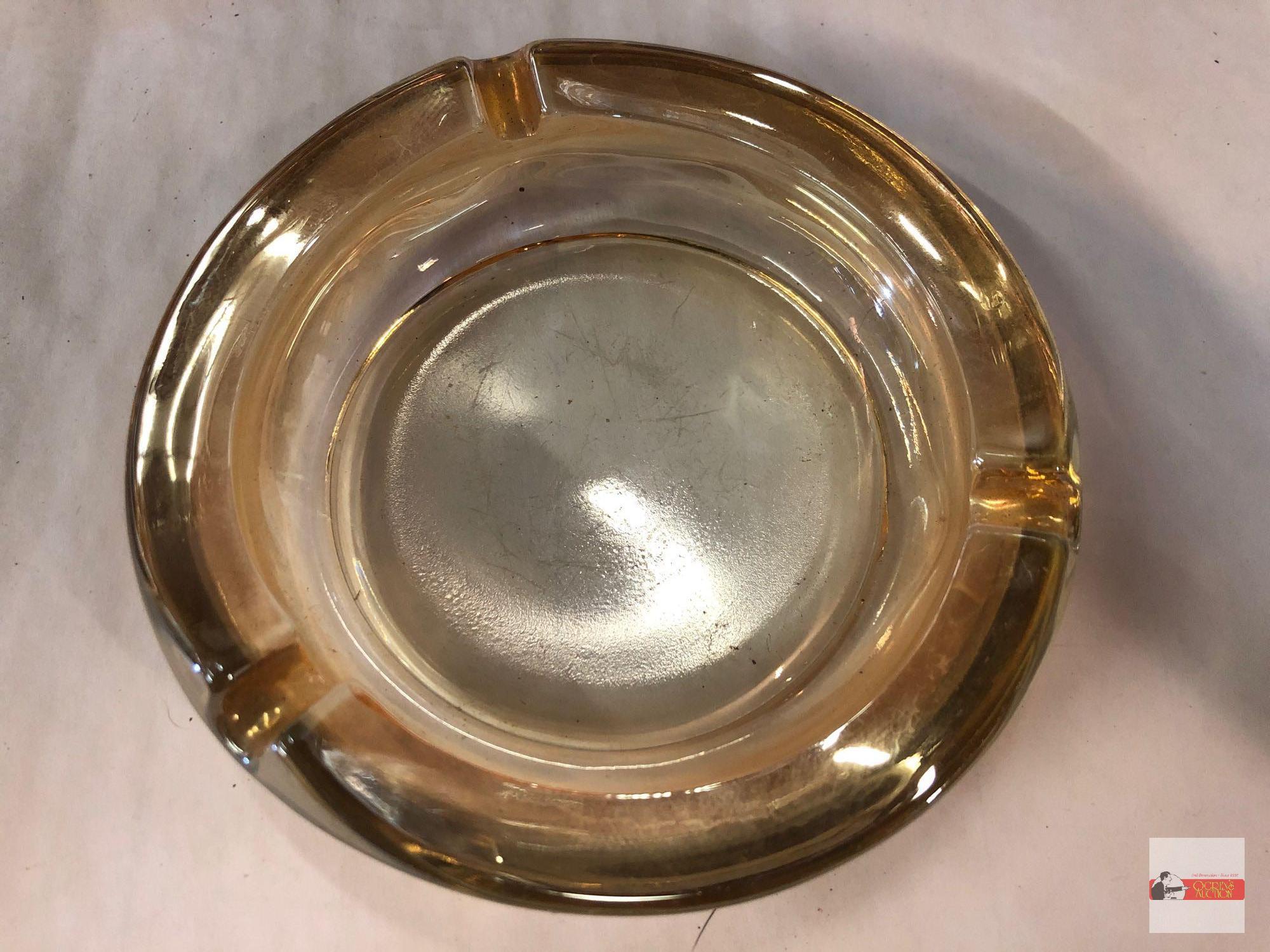 Carnival Glass - 4 Marigold