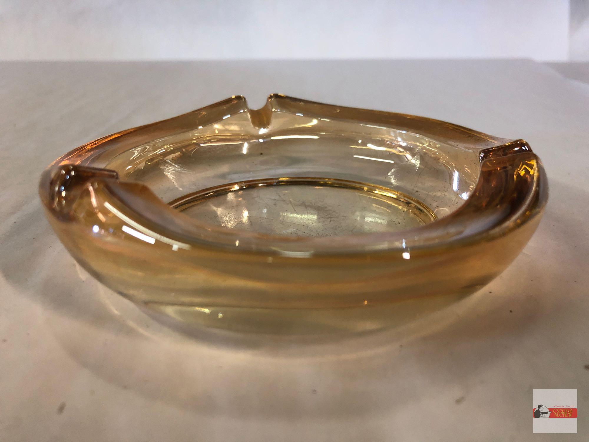 Carnival Glass - 4 Marigold