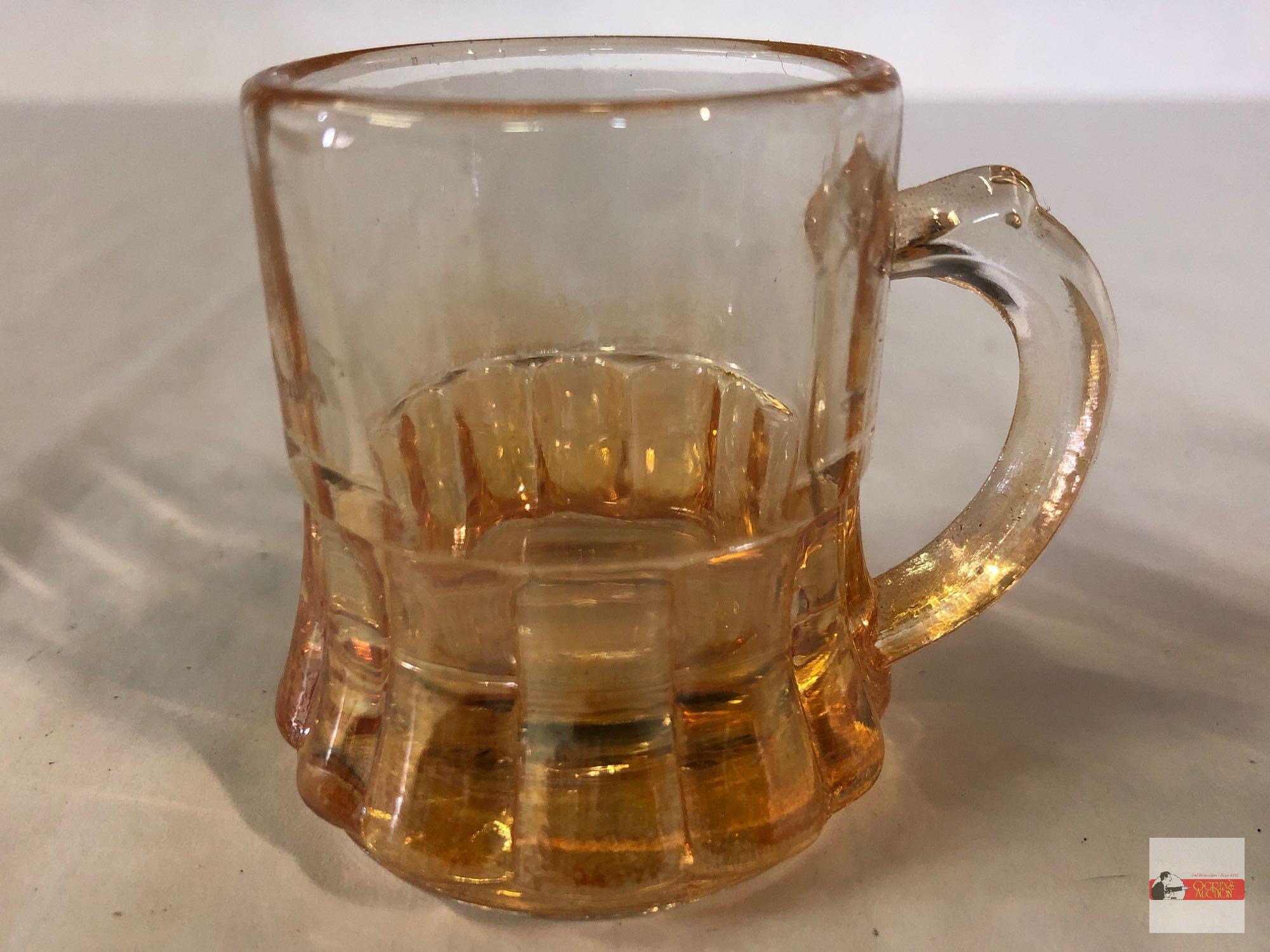 Carnival Glass - 4 Marigold