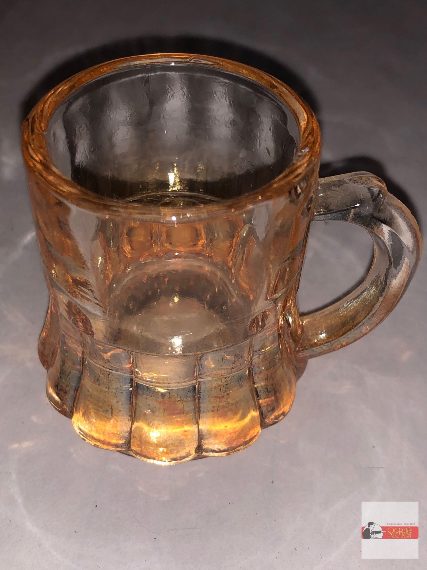 Carnival Glass - 4 Marigold
