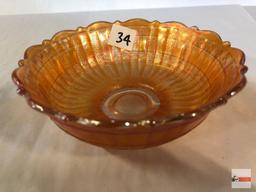 Carnival Glass - 4 Marigold