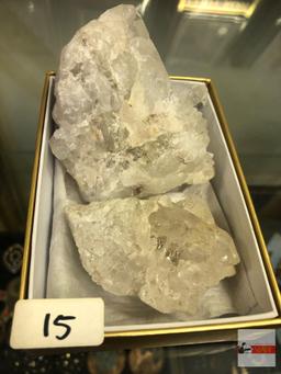 Quartz Crystal - 2 - Clusters, 3.25"x3 & 2.5"x2"