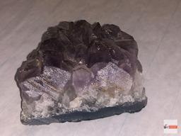 Quartz Crystal - 2 - Light purple amethyst, 3"wx2"w & 2"wx2"w