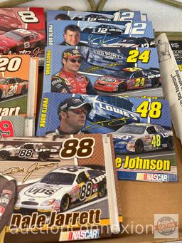 Nascar - 8 Photo books, 1 Jimmie Johnson pocket notebook, 1 John Force card 7x champion