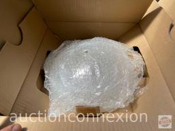 Lighting - New in box, Nuvo ceiling mount 3 bulb, alabaster glass dome shade with polished brass