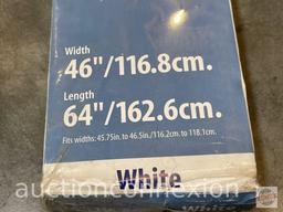 Mini Blinds - Mainstays Light filtering 1" white, wide easy care slats, 46"wx64", new in box