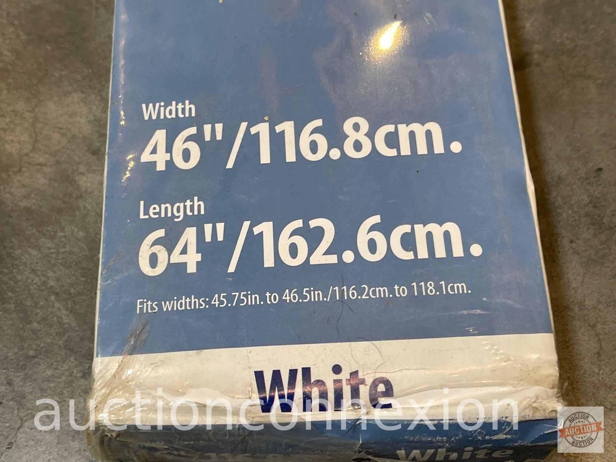 Mini Blinds - Mainstays Light filtering 1" white, wide easy care slats, 46"wx64", new in box