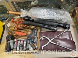 Tools - Automotive mag lite, car duster misc.