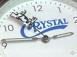 Jewelry - Vintage "Crystal" advertising wrist watch w/cow second hand