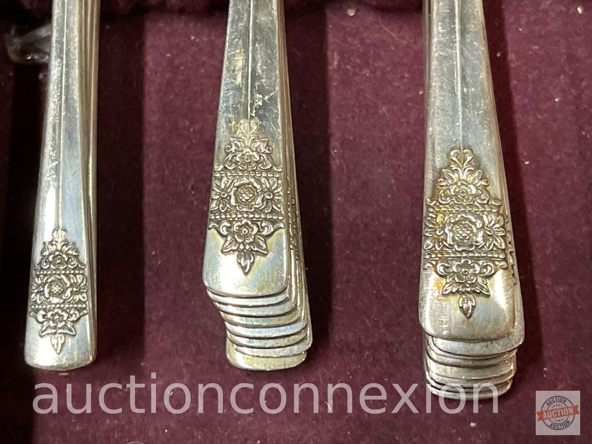 Flatware & case - International Siver Co., 73 pcs.