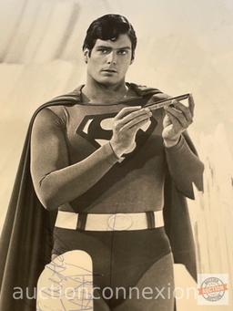 Ephemera - Signed photograph, Superman II, Christopher Reeves, 8.5x11 promotional glossy, DC Comics,