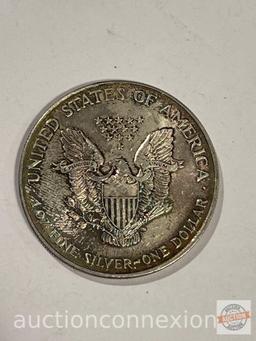 Coins - Walking Liberty Silver Dollar, 1 oz. fine silver, 2002