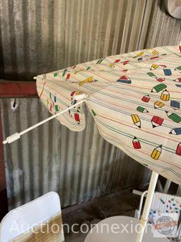 Kid's Patio furniture - Table w/umbrella, chair and lounge chair