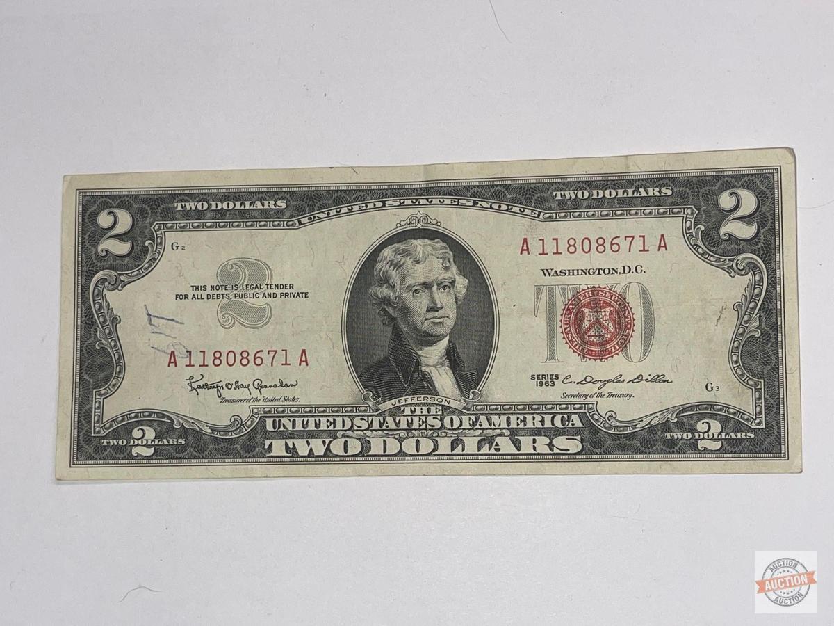 Currency - 1963 $2 Red Seal United States Note