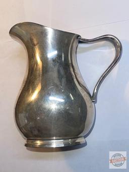 Pitcher - Reed & Barton silver solder #3600 16oz USN, 6"