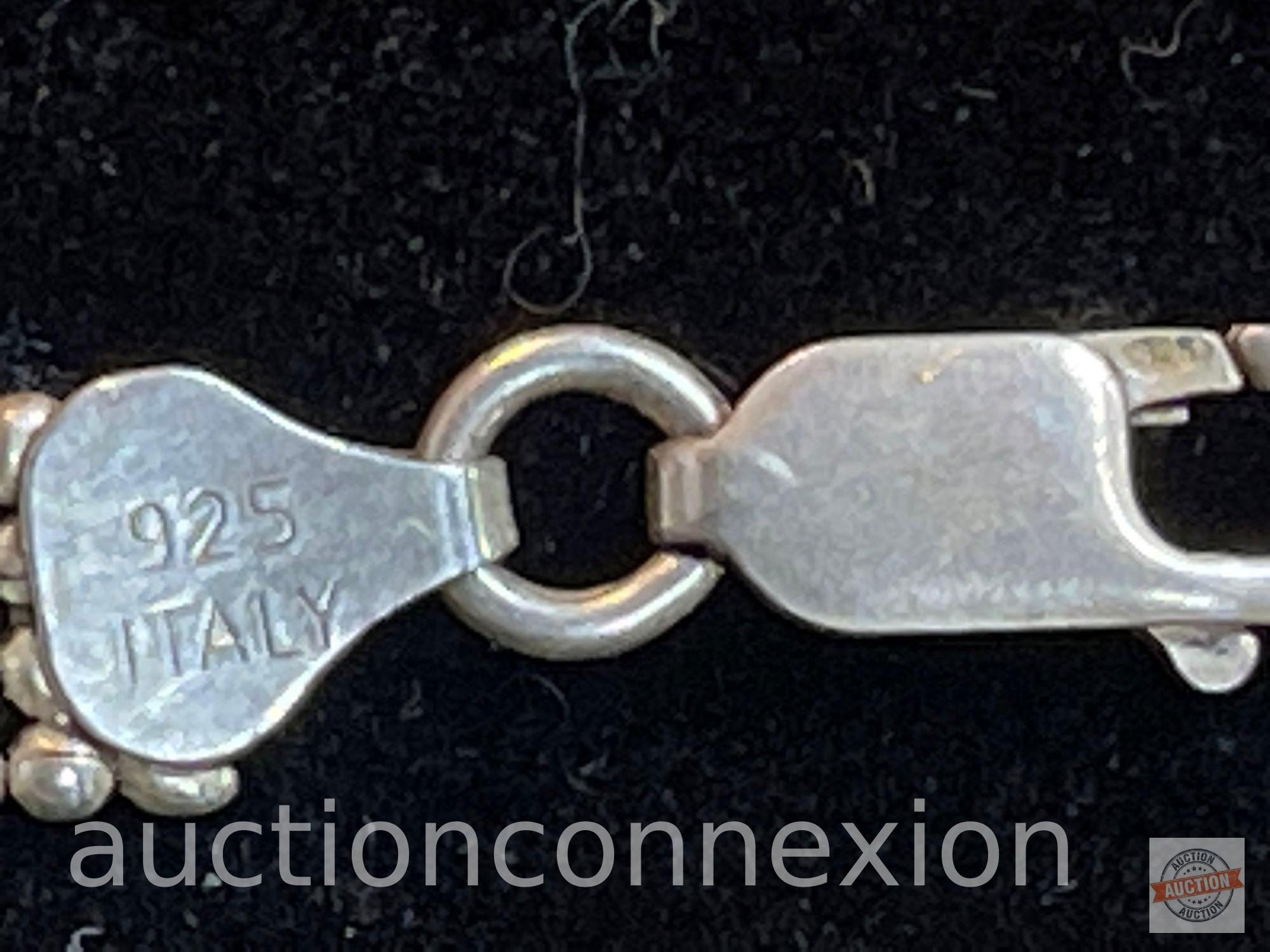 Jewelry - Bracelet, .925 sterling Italy, 7.3 grams