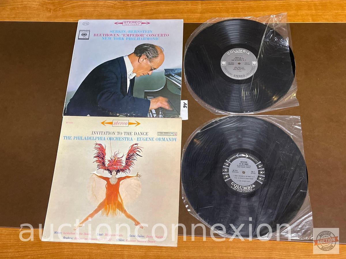 Record Album - 2 Columbia Records, 1962 New York Philharmonic and the Philadelphia Orchestra