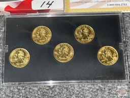 Coin set - 1999 Gold Ed. State Quarter Collection, uncirculated