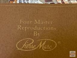 Artwork - 4 orig. oil lithographs 11x14 reproductions by Pierre Marc