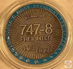 Coin - Boeing 747-8 Freighter First Flight commemorative coin