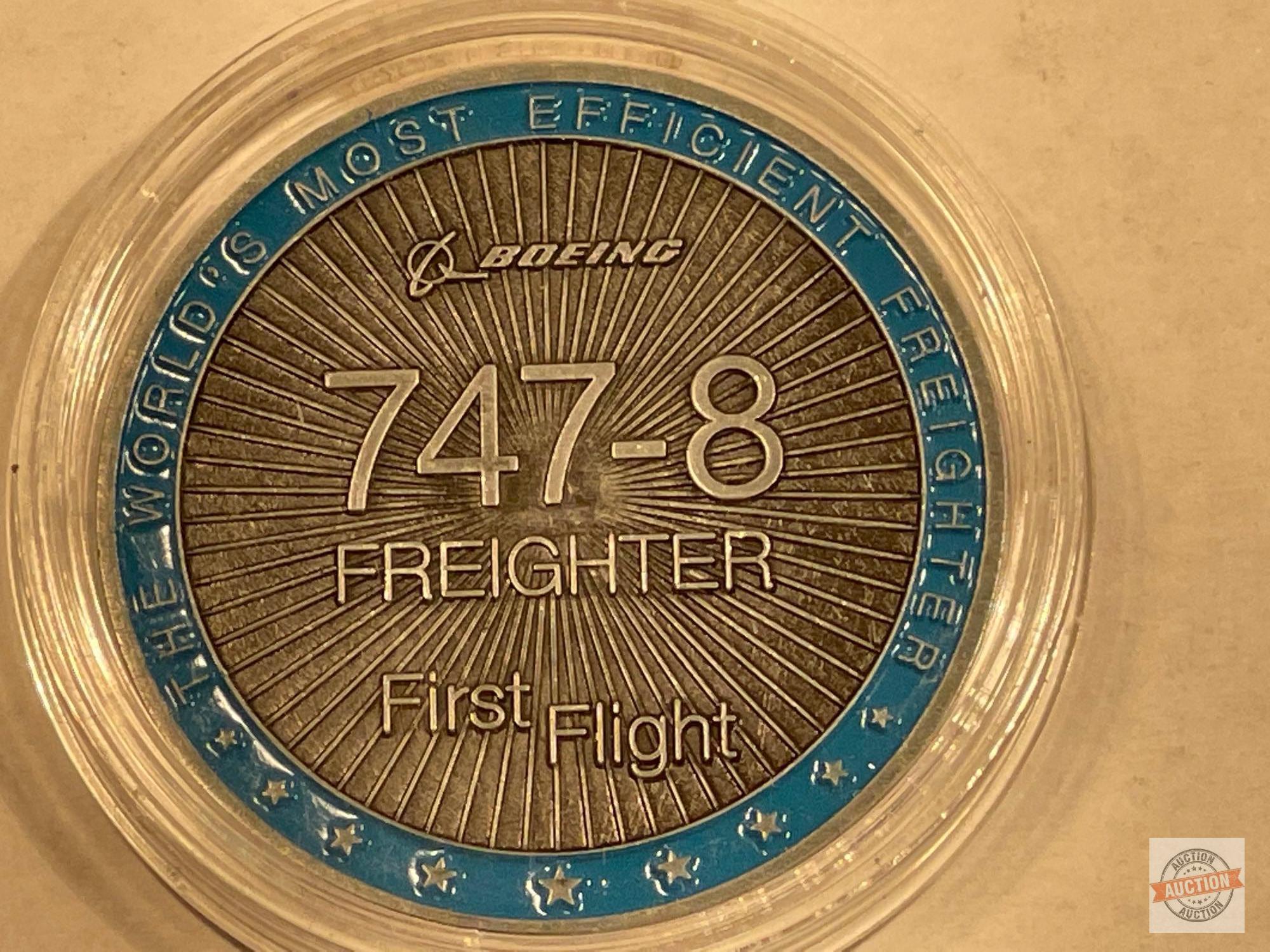 Coin - Boeing 747-8 Freighter First Flight commemorative coin