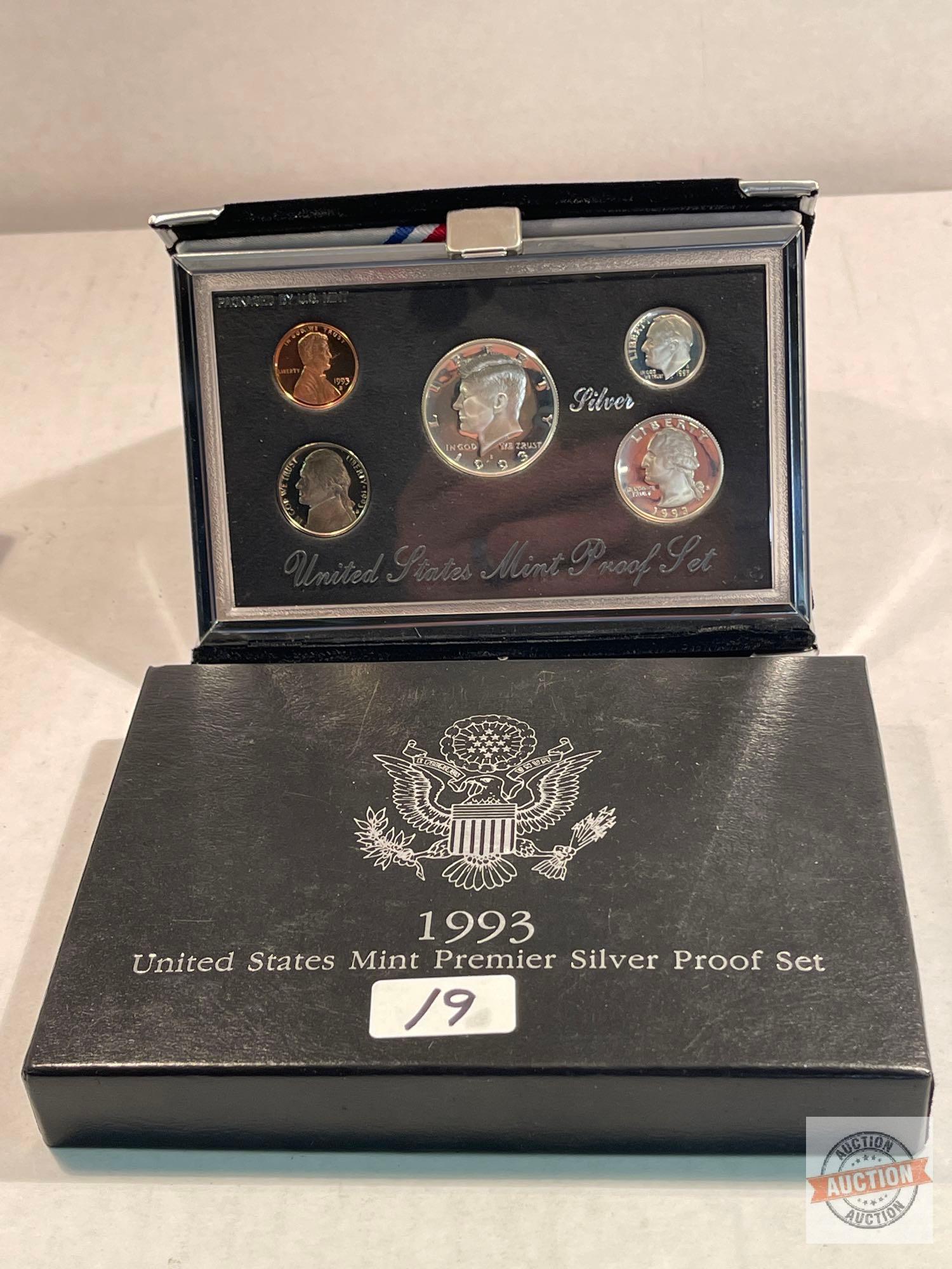 Silver - 1993s US Mint Premier Silver Proof Set Uncirculated