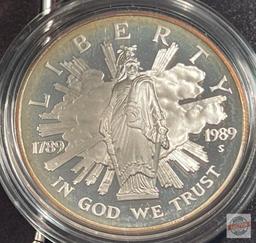 Silver - 1989s Silver Proof Dollar, US Congressional Coins