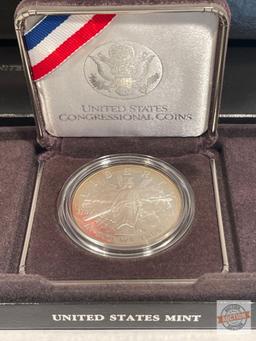 Silver - 1989s Silver Proof Dollar, US Congressional Coins