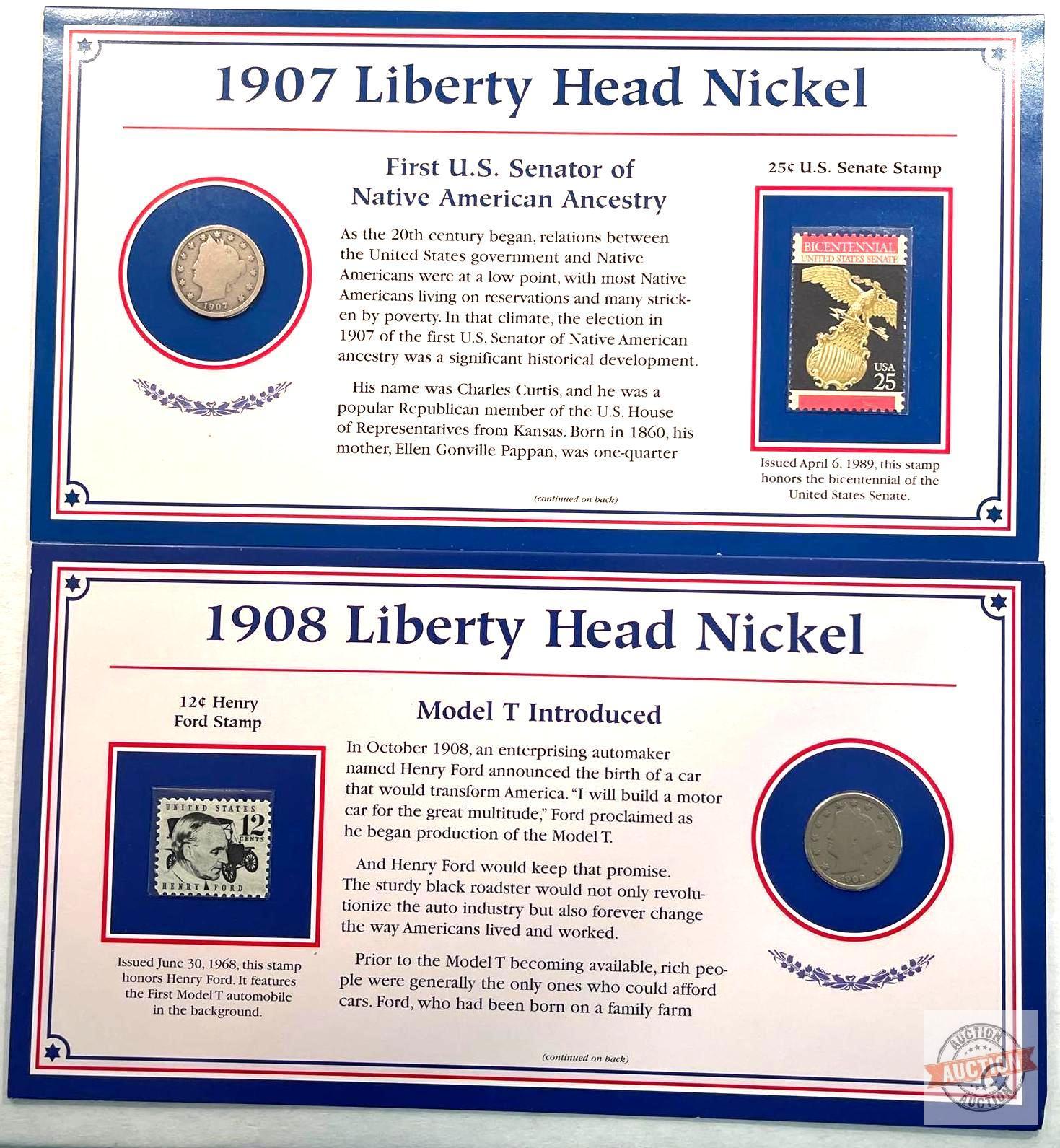 25 years of Liberty Head Nickels, PCS, Postal Commemorative Society, 24 ct