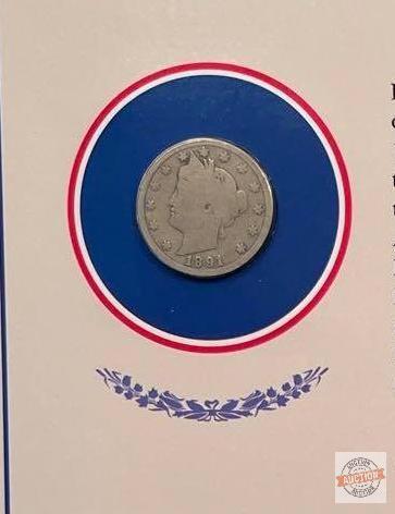 25 years of Liberty Head Nickels, PCS, Postal Commemorative Society, 24 ct