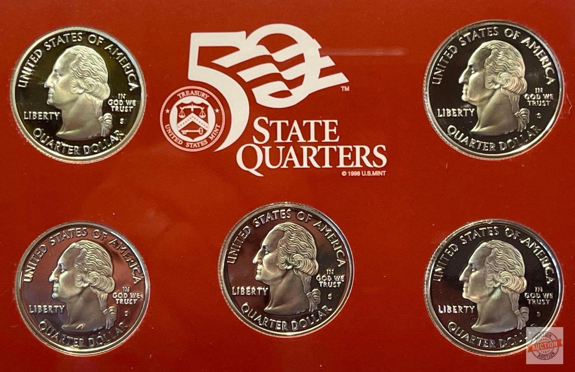 Silver - 2004s US Mint Silver Proof Set, 11 coins (7-90% silver)