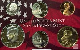 Silver - 2005s US Mint Silver Proof Set, 11 coins (7-90% silver)