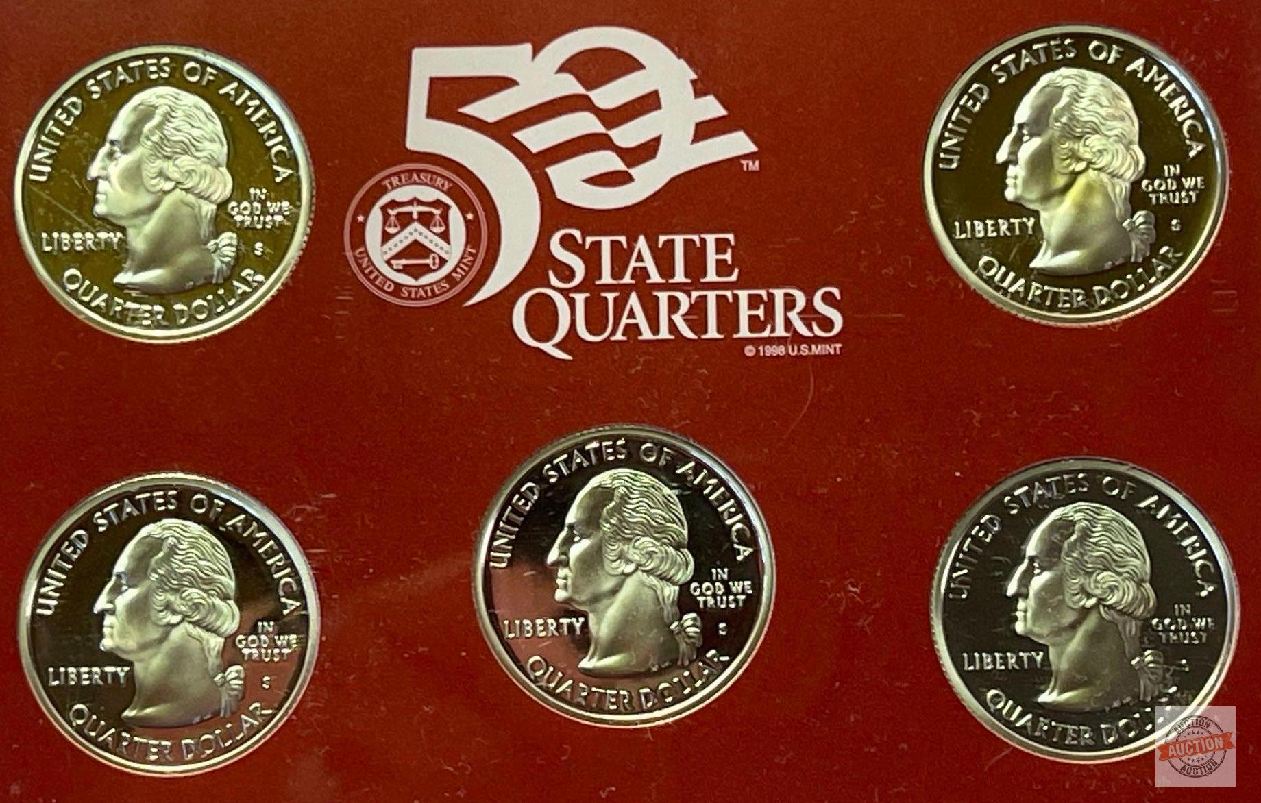 Silver - 2005s US Mint Silver Proof Set, 11 coins (7-90% silver)