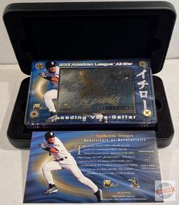 2001 All-Star Ichiro Limited-Edition gold foil signature card