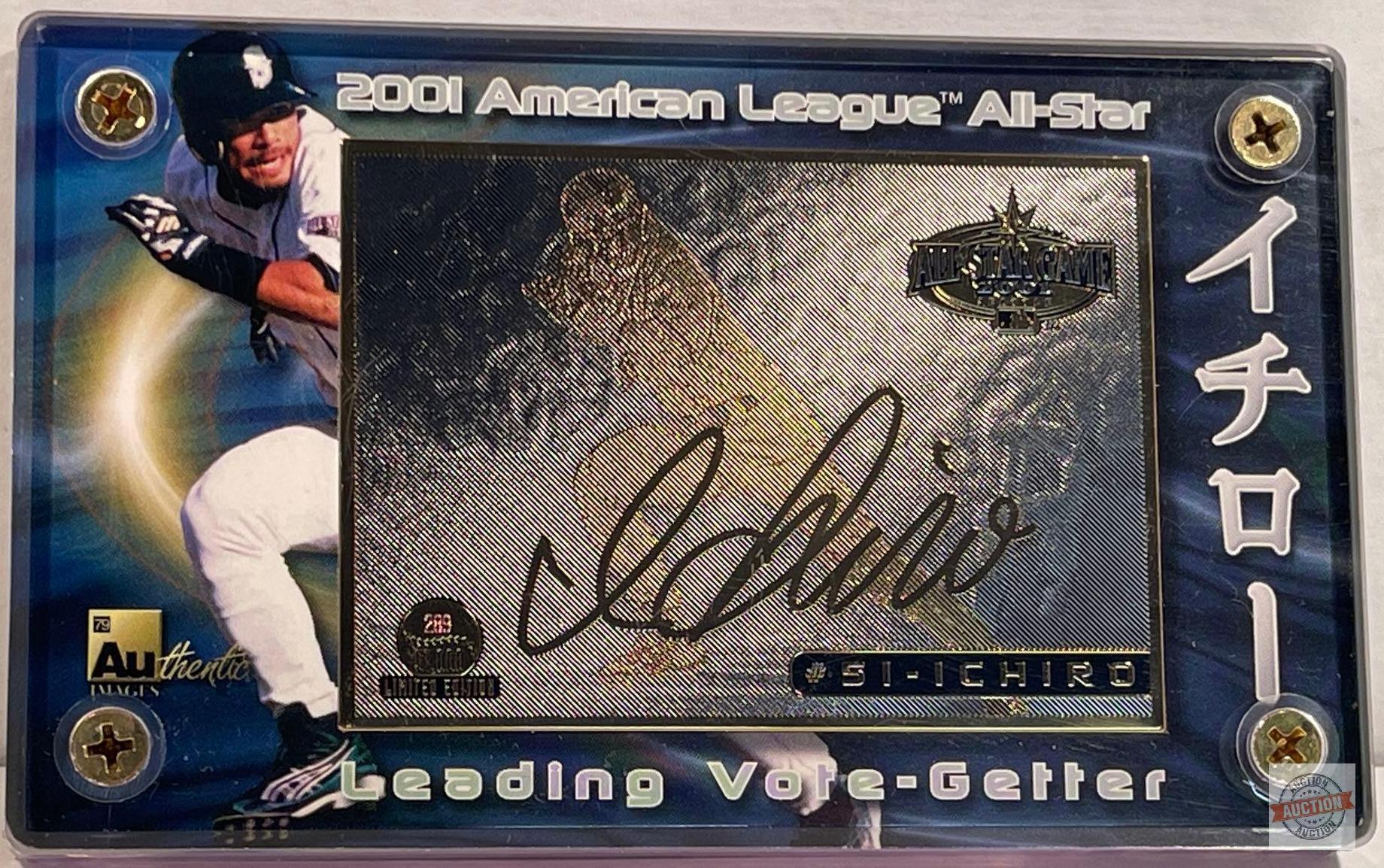 2001 All-Star Ichiro Limited-Edition gold foil signature card